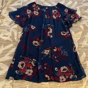 Women dress, size XS, colors blue and red, like new.